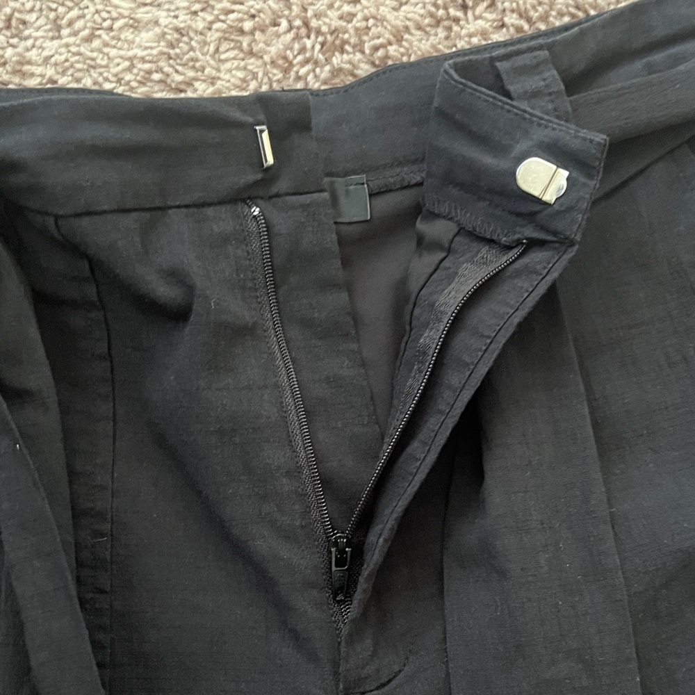 Lulu's Black High-Waist Shorts with Bow - Picture 9 of 11